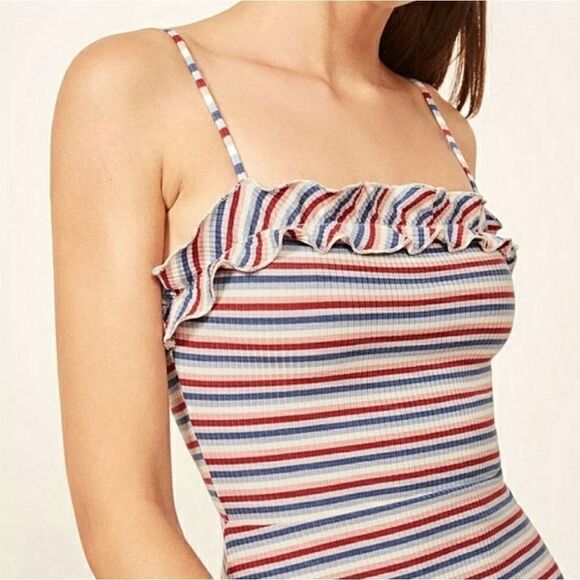 Reformation Bri Striped Spaghetti Strap Dress - Picture 3 of 15